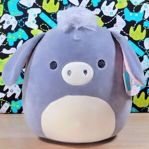 Squishmallow Jason the Donkey 8" 2021 UltraSoft Farm Pal Animal Toy Plush NWT